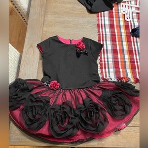 Us Angels, 2T black/pink dress